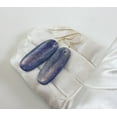 thumbnail image 3 of Kyanite Earrings 14k Gold Filled Large Long Narrow Oval Drops Shimmery Blue 2 Inch Dangles Spyglass Designs, 3 of 3