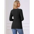 thumbnail image 4 of DARING DIVA Long Sleeve Crewneck Pleated Peplum Pullover Sweater S Black, 4 of 6
