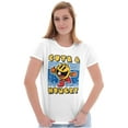 thumbnail image 3 of Retro Cute Hungry Funny PACMAN Game Women's T Shirt Ladies Tee Brisco Brands X, 3 of 5