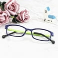 thumbnail image 4 of LifeArt Kid Blue Light Blocking Glasses, Filter 85% of Harmful Blue Light, Anti Eyestrain and Blurry, Computer Glasses (Blue), 4 of 5