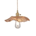 thumbnail image 1 of lionlar Flower Pendant Light Flower Glass Hanging Lamp for Bedside Coffee Restaurant Amber, 1 of 9