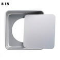 thumbnail image 1 of POINTERTECK 8 Inch Cake Pan Aluminium Alloy Square Mould Baking Chiffon Cake Mousse Mold with Removable Bottom, 1 of 2