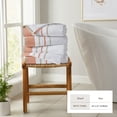 thumbnail image 4 of Luxurious Soft Cotton Decorative 4 Pack Bath Towel Set, Dusty Rose / Cappuccino., 4 of 6