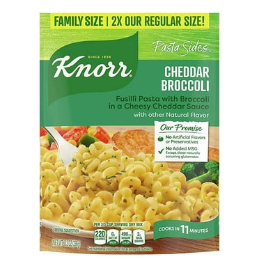 Knorr Pasta Sides For a Tasty Pasta Side Dish Cheddar Broccoli Family Pack No Artificial Flavors or Preservatives 8.6 oz, 1 Count