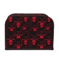 thumbnail image 2 of Uemuo Red Skulls 2 Print Toaster Cover 4 Slice, Small Kitchen Appliance Covers, Toaster Oven Cover with Loop, Bread Machine Cover Dust Cover Protection, 2 of 7