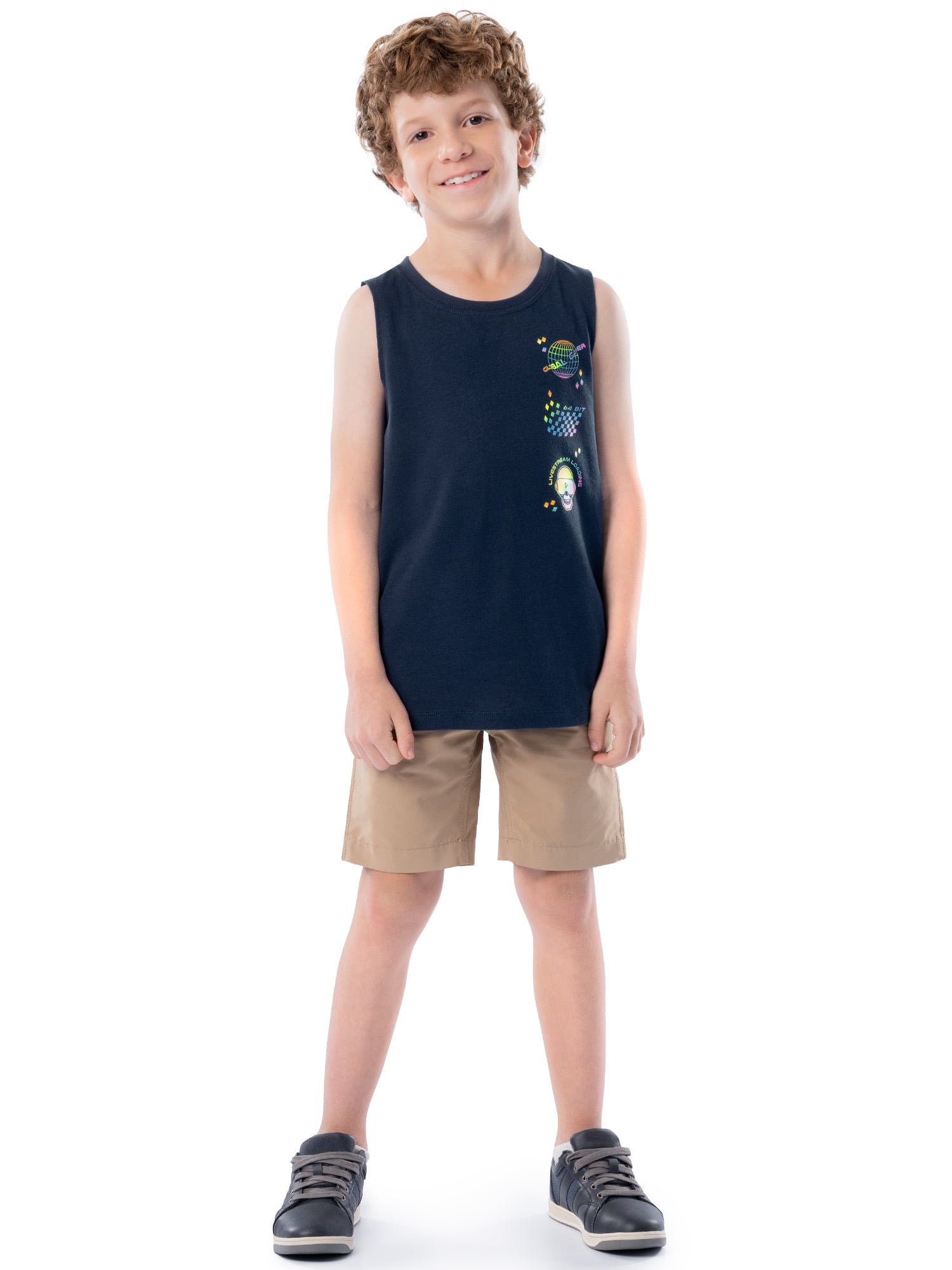 Wonder Nation Boy's Elevated Graphic Tank, Sizes 4-35
