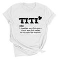 thumbnail image 2 of SDNall T-Shirts for Women Short Sleeves Letter Print Casual Tops T-Shirt, 2 of 9