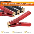 thumbnail image 3 of 1000A Battery Jumper Cable Clamps, Heavy Duty Car Battery Clamps Pure Copper, Battery Alligator Clamps for Jump Starter Cables 4PCS, 3 of 5