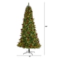 thumbnail image 4 of Nearly Natural 9' Green Pine Artificial Christmas Tree Prelit 650 Clear LED Lights, 4 of 8