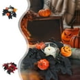 thumbnail image 7 of SLYNSHome Halloween Black Candle Rings Mini Wreaths Maple Leaf Flower Candle Holder for Thanksgiving Halloween Party Decor, 7 of 7