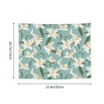thumbnail image 4 of Cyan Blue Lilies Flowers Tapestry for Bedroom - Tapestry Wall Hanging Wall Tapestry for Dorm Wall Decor Home Decoration , Aesthetic Funny Tapestry 29 x 37in, 4 of 5