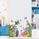 thumbnail image 5 of Tz-animal3Pegatinas de pared de animales, decoración de elefante, orangután, cebra, jirafa, mariposa, león, rinoceronte, antílope, hipopótamo, ardilla, decoración de pared artesana, 5 of 5