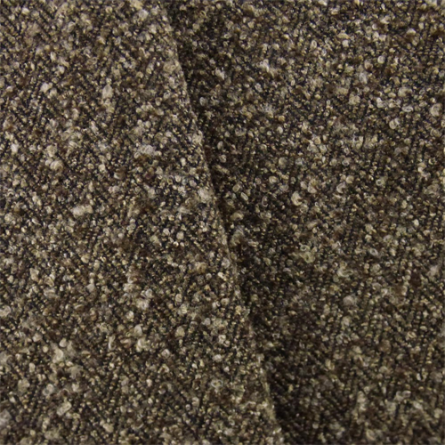 Dark Brown Herringbone Boucle Upholstery Fabric, Fabric By the Yard