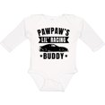 thumbnail image 3 of Inktastic Pawpaw's Lil' Racing Buddy with Car Silhouette Boys or Girls Long Sleeve Baby Bodysuit, 3 of 5