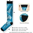 thumbnail image 3 of FREEAMG Graffiti Pattern Compression Socks for Women&Men Circulation-Best Support for Nurses,Running,Athletic-1 Pairs, 3 of 7