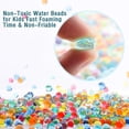 thumbnail image 4 of Cuentas de agua, 50.000 Uds. Cuentas de cristal de agua coloridas para niños no tóxicas, agua de suelo en Gel, juguetes para aliviar el estrés cuentas de cristal, 4 of 4