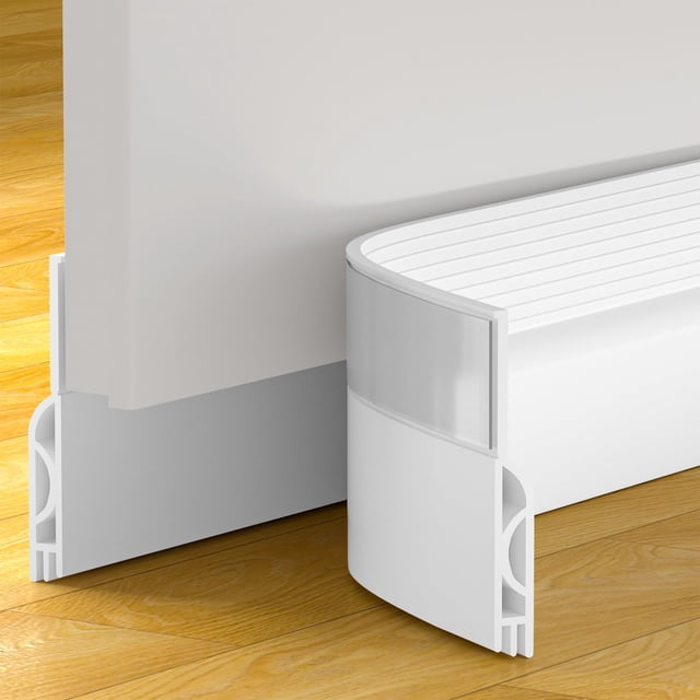 Tapón de puerta OXRQ, impermeable, insonorizado, blanco, 198 cm