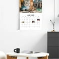 2Pcs Magnetic Calendar For Fridge 2025 City Cat Calendar 12 Month 2pcs-magnetic-calendar-for-fridge-2025-city-cat-calendar-12-month