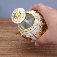 thumbnail image 4 of European Style Toothpick Can Press Toothpick Boxes Acrylic Toothpick Holder Creative Cotton Swabs Collection Boxes (Golden, White), 4 of 4