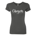 thumbnail image 2 of Wild Bobby Chosen 1 Peter 2:9 Inspirational/Christian Women Slim Fit Junior Tee, Dark Grey, XX-Large, 2 of 5