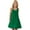 Green, variant on DeHolifer Girls' Dresses Solid Color Crewneck Sleeve Sleeveless Spliced Cute Summer Casual Dress Loose Comfy Sundres,5-6Years