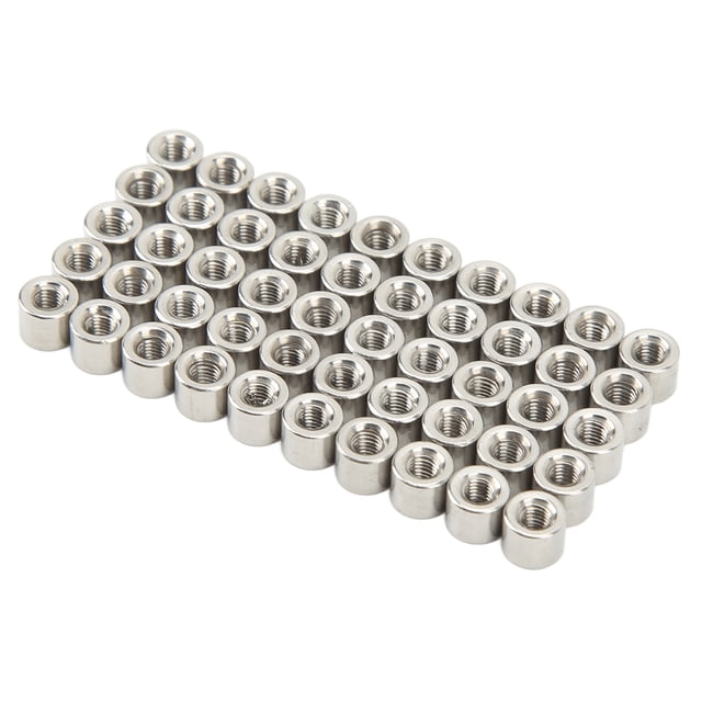 Ensemble d'Écrou de Couplage, Écrous Connecteurs Ronds Filetage Femelle Acier Inoxydable 304 50 Pcs Multifonctionnel pour Réparation Domestique