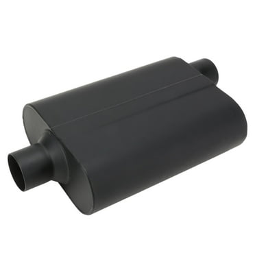 Welded Chamber Muffler, 2.5 Inch, Offset Inlet/Center Outlet
