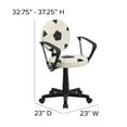 thumbnail image 6 of Flash Furniture Soccer Swivel Task Office Chair with Arms, 6 of 12