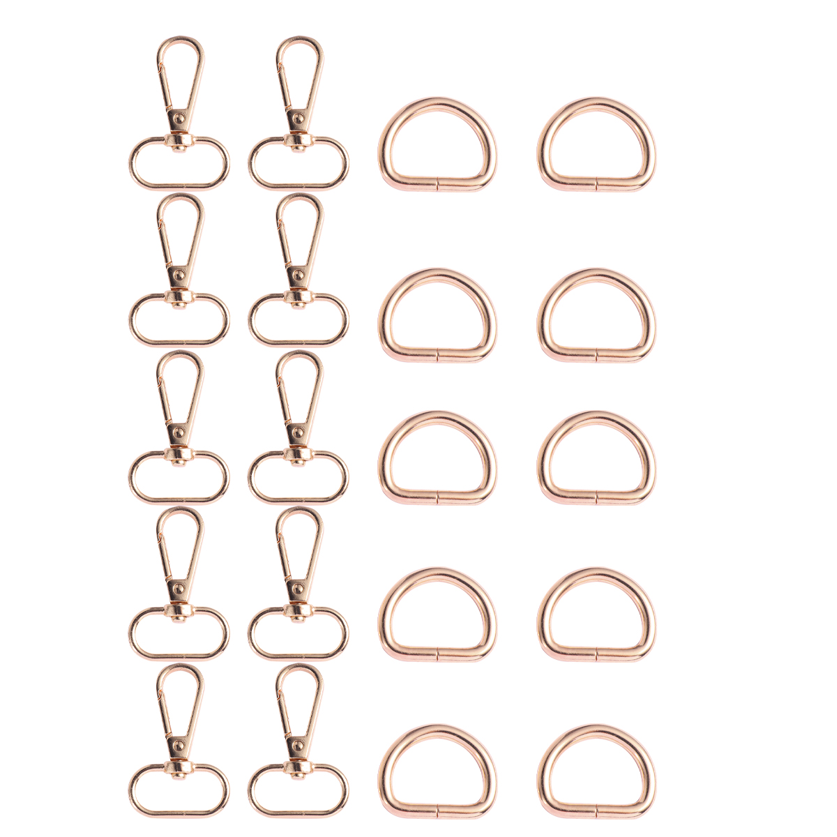 NUOLUX Hook Swivel Claw Snap Jump Lobster Clip Rings Charms Clips