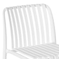 thumbnail image 3 of WestinTrends Playa 29.5" Outdoor Modern Polypropylene Plastic Patio Bar Height Stools (Set of 2), White, 3 of 16
