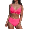 thumbnail image 1 of Maillot de Bain une Pièce pour Femme à Volants, Lacé, Tenue de Plage, Contrôle du Ventre, Costume de Bain, 1 of 4