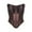Brown, variant on Feancey Bustier Corset Tops for Women Lace Up Back Bustiers Strapless Vintage Waist Cincher Overbust Corsets Halloween Costume for Party Black L