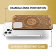 thumbnail image 6 of Case Yard Wooden Case Outside Soft TPU Silicone, Slim Fit Shockproof Wood Protective Phone Cover for Girls Boys Men and Women, Supports Wireless Charging Sun Mandala Design case for iPhone-11-Pro-Max, 6 of 7