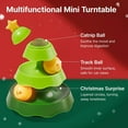 thumbnail image 4 of Mini Christmas Tree Three-Layer Track Cat Toy, Cat Mint Ball Interactive Toy for Kittens, 4 of 6