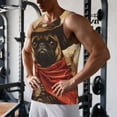 thumbnail image 6 of Haiem Western French Bulldog Cowboy Men Workout Tank Top Gym Bodybuilding Sleeveless Muscle T Shirts Athletic Tank Breathable Workout Shirt-X-Large, 6 of 8