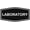 Black, variant on Signs ByLITA Fancy Laboratory Sign - Laser-Engraved Lettering | Durable ABS Plastic | Vibrant Colors | Powerful Foam Tape Sign (Brushed Silver) - Small
