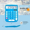 thumbnail image 4 of Catiga Electronics CD-8185 Dual Power Calculator, Large LCD & Buttons, 8 Digit, Blue, 4 of 6