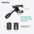 thumbnail image 6 of Koolehaoda 360°Single Handle Hydraulic Damping Three-Dimensional Ball Head with Quick Release Plate for Tripod Monopod, 6 of 6