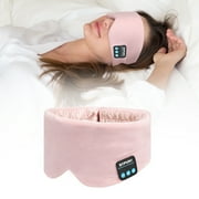 SYPVRY Silk Bluetooth Sleep Mask Wireless Sleep Headband Blackout Sleep Shade 16 Hrs Play Music Hands Free Call Women Men Sleep Aids