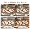 thumbnail image 7 of ODIKA 9'x12' Washable Area Rug Non-Shedding, Easy Care Beige Decorative Abstract Spotted Motif Symmetrical Striped Cow for Master Suite, California King, Under Bed, 7 of 7