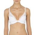 thumbnail image 1 of Natori Women's Feathers Contour-Plunge Bra, White, 1 of 4