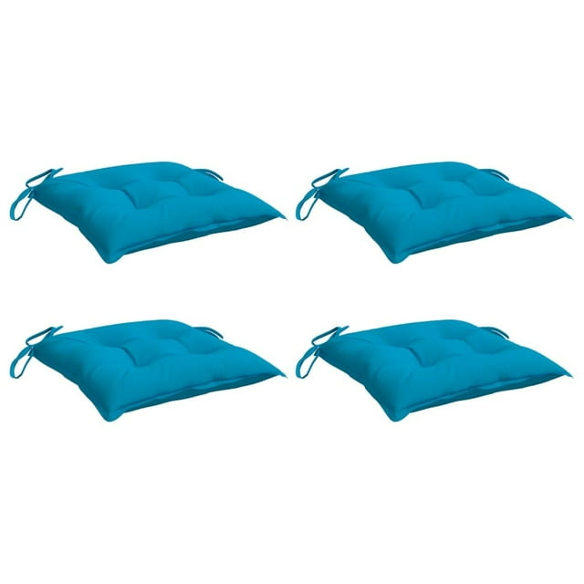 Juego de 4 cojines para palets VidaXL, color azul claro, resistentes al agua