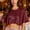 Wine, variant on YTCAMLO Glitter Sequin Womens Cropped Wraps Fashions Short Sleeve Bolero Shrug Flared Shiny Shoulder Cover Up for Wedding
