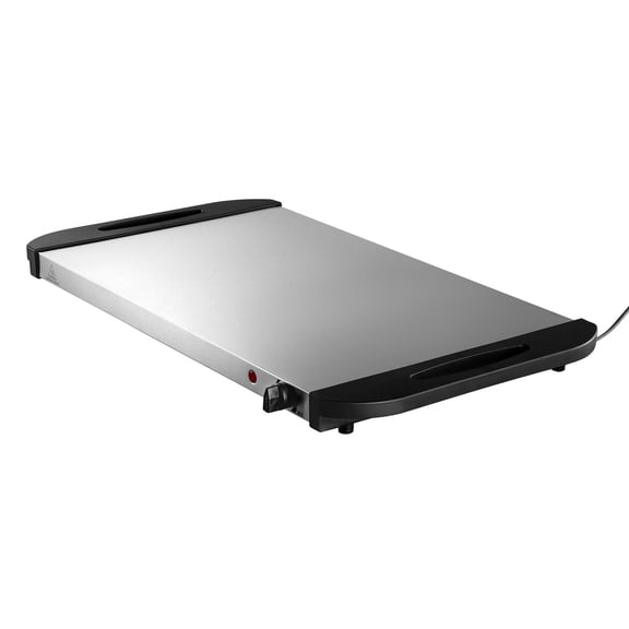 Adjustable Temp Electric Warming Tray, Stainless Steel Buffet Food Warmer – 16 Inch