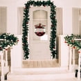 thumbnail image 4 of Wooden Hanging Sign Home Wall Red Berry Checkered Doorplate, 4 of 5