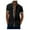 Black, variant on Mens Plus Size Shirts Casual Short Sleeve Cuff Collar Contrasting Colors Shirt Turndown Collar Blouse T-shirt