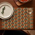 thumbnail image 5 of Multicolor Bigfoot and Text Pattern Summer Placemats Table Placemats Set Of 4-Linen Kitchen Washable Placemats Table Mats 11.8"x17.7" Non-Slip Heat Resistant, 5 of 6