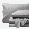 thumbnail image 1 of Bare Home Flannel Sheet Set - 100% Cotton - Deep Pocket - California King, Heathered Light Gray, 4-Pieces, 1 of 7