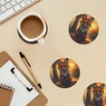 thumbnail image 6 of Xecao Sunset Maple Tree Fox for MDF Cork Coaster 4 Pcs,Drink Coasters,Suit for House Warming Gifts New Home ,Coffee Table Decor-Round Shape, 6 of 7