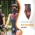 thumbnail image 3 of Bufanda Para Cubrir La Cara Ciclismo Moda Protección Solar Gran Textura Primavera Y Verano Bufandas Colgantes Para Orejas A Prueba De Frío Bxhe046 Yuarrent OD019373-02, 3 of 6
